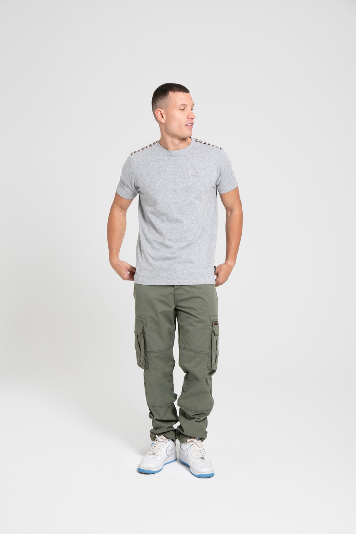 Mens ‘DUKE’ T-Shirt – GREY MARL