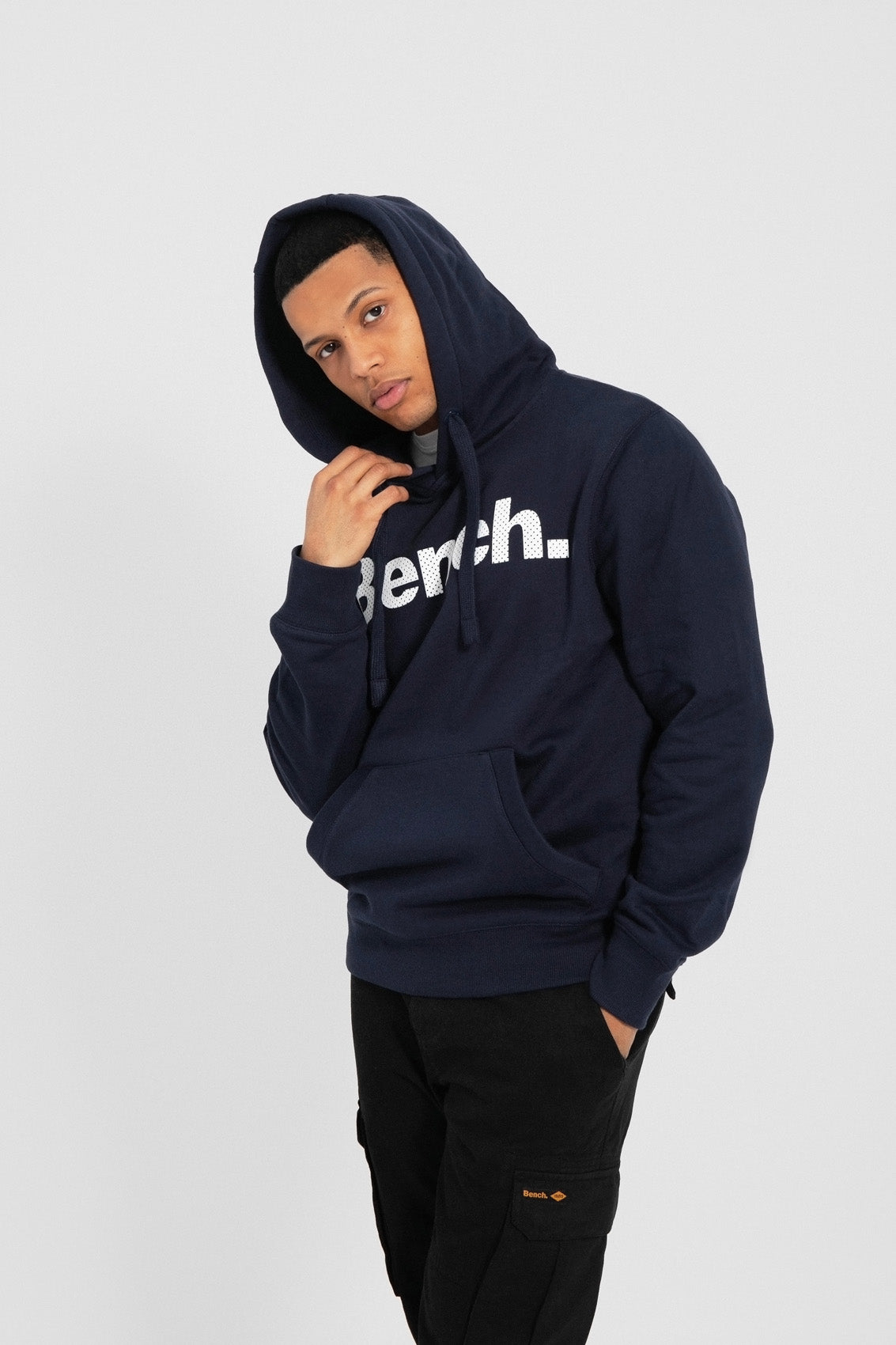 Mens ‘SKINNER’ Hoodie – NAVY