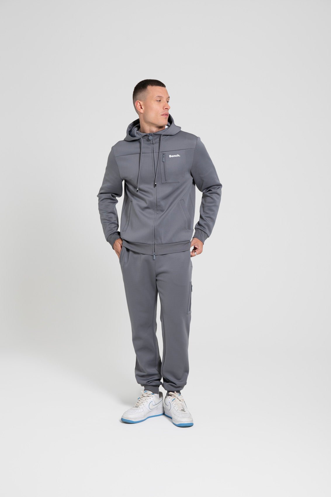 Mens ‘TARRAGO’ 2pc Tracksuit – STEEL GREY