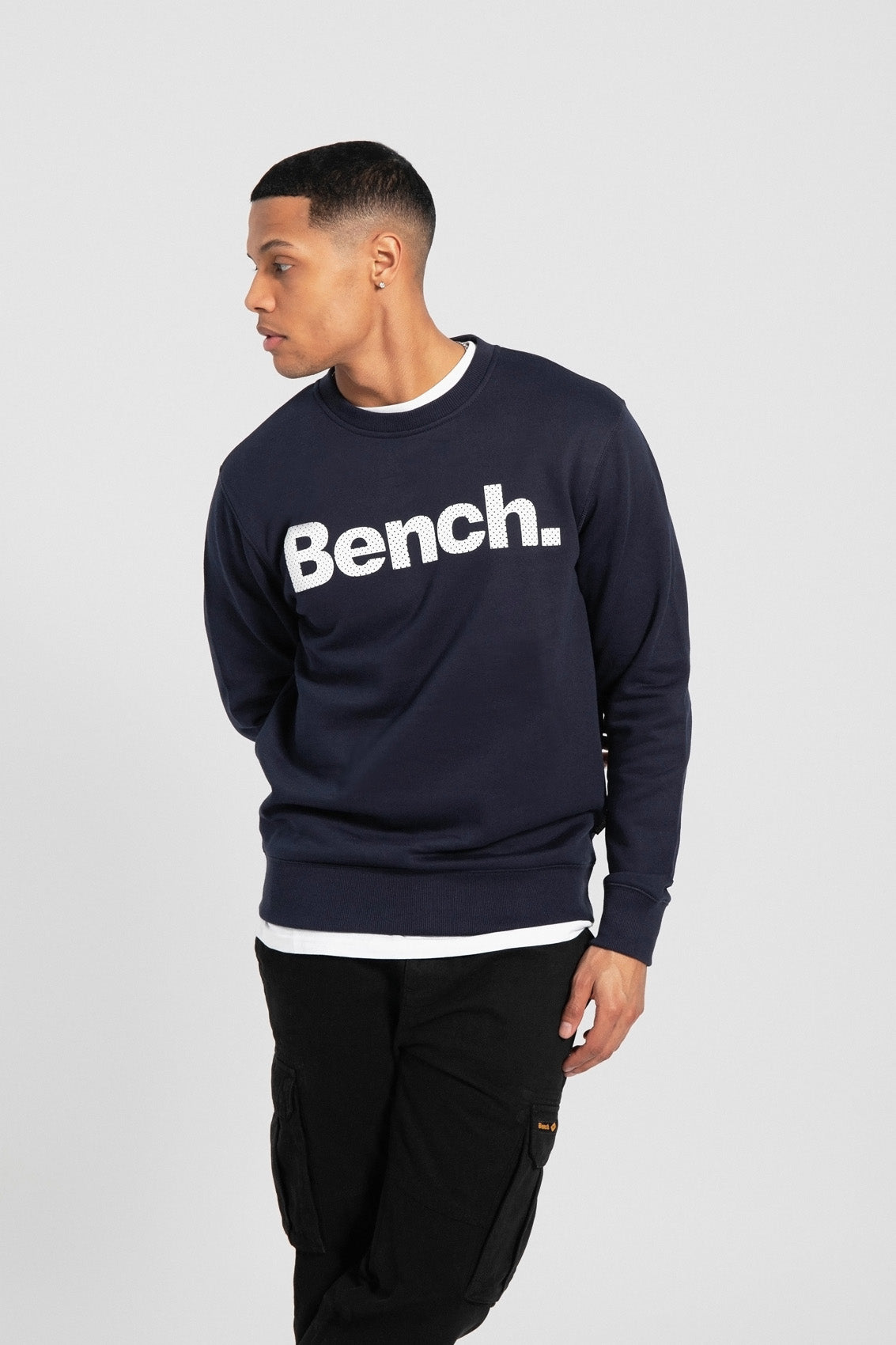 Mens ‘TIPSTER’ Spots Sweat – NAVY